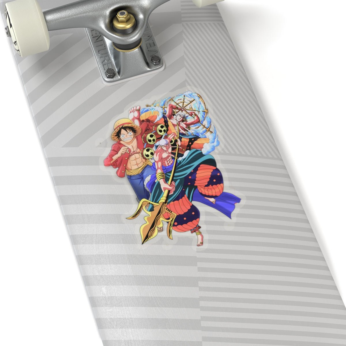 Luffy and Enel Vinyl Sticker – One Piece Showdown - AnimeKraf.com