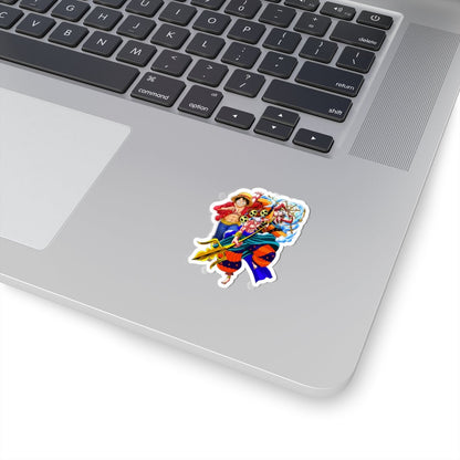 Luffy and Enel Vinyl Sticker – One Piece Showdown - AnimeKraf.com