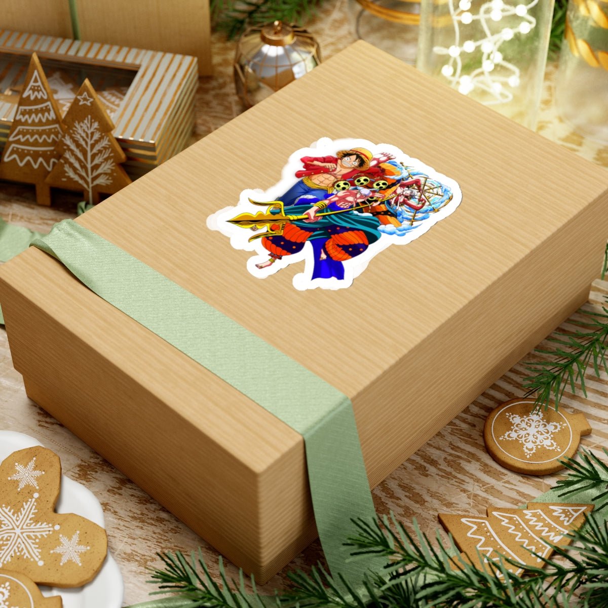 Luffy and Enel Vinyl Sticker – One Piece Showdown - AnimeKraf.com