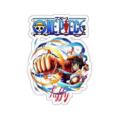Monkey D. Luffy Kiss - Cut Vinyl Sticker – One Piece Pirate King Pose - AnimeKraf.com