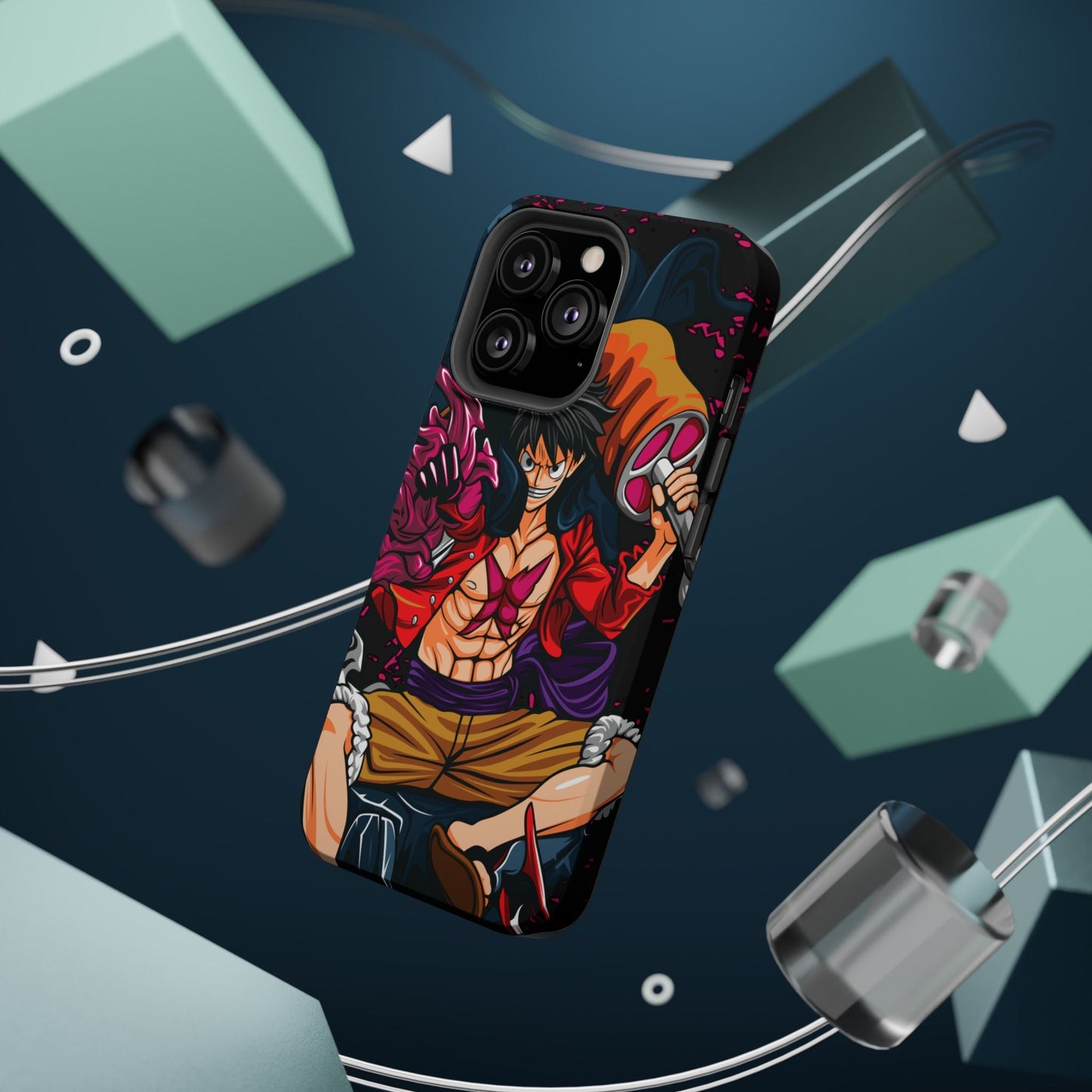 Monkey D. Luffy Magnetic Tough Case – Bold Straw Hat Captain Design - AnimeKraf.com