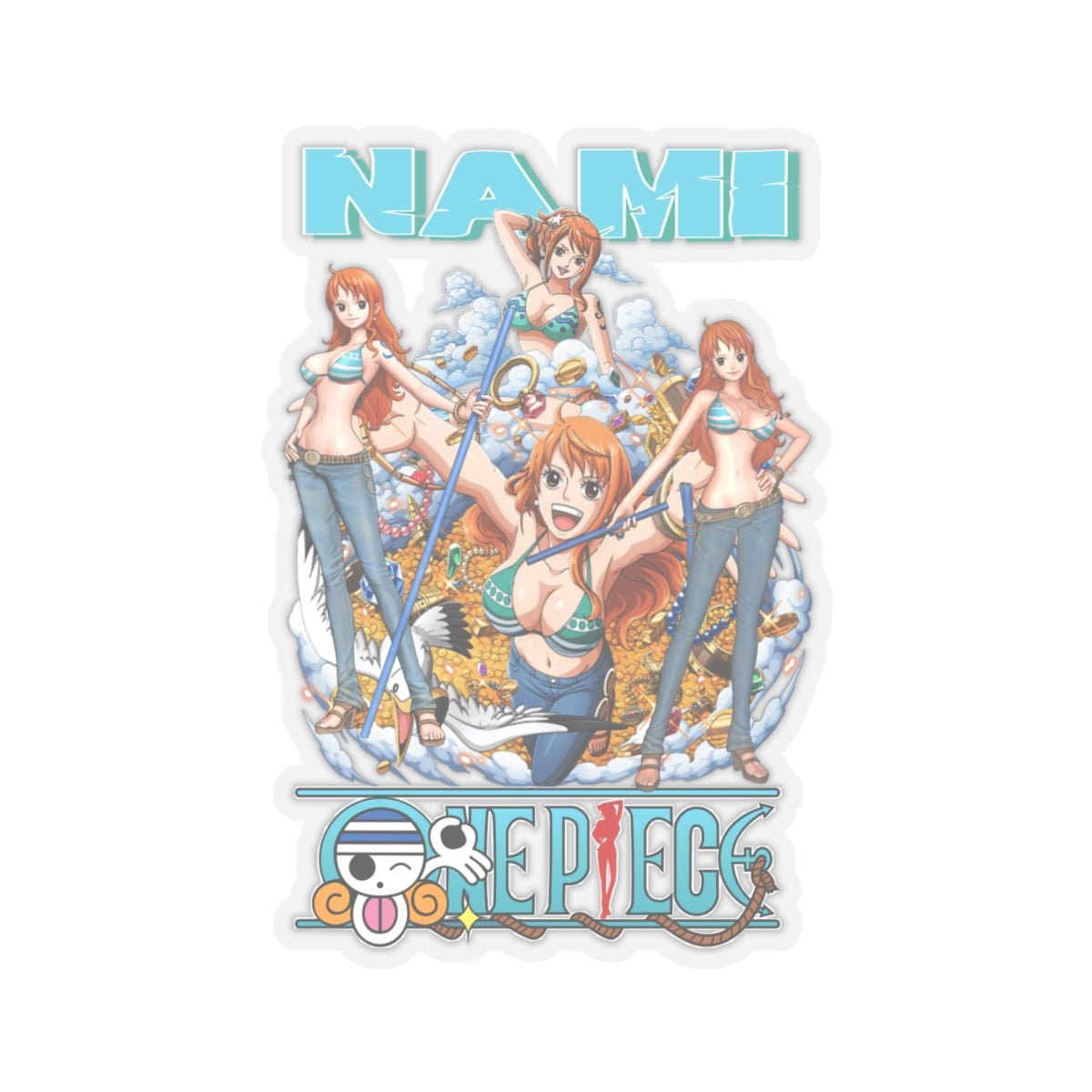 Nami Evolution Sticker - One Piece Vinyl Art - AnimeKraf.com