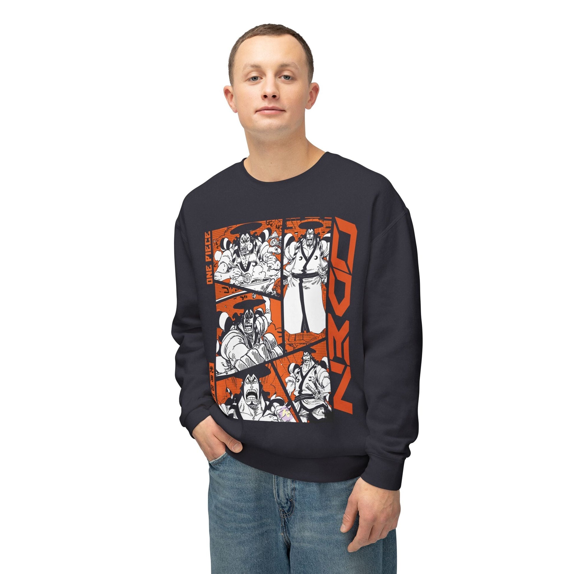 Oden Crewneck Sweatshirt - Legendary One Piece Samurai - AnimeKraf.com