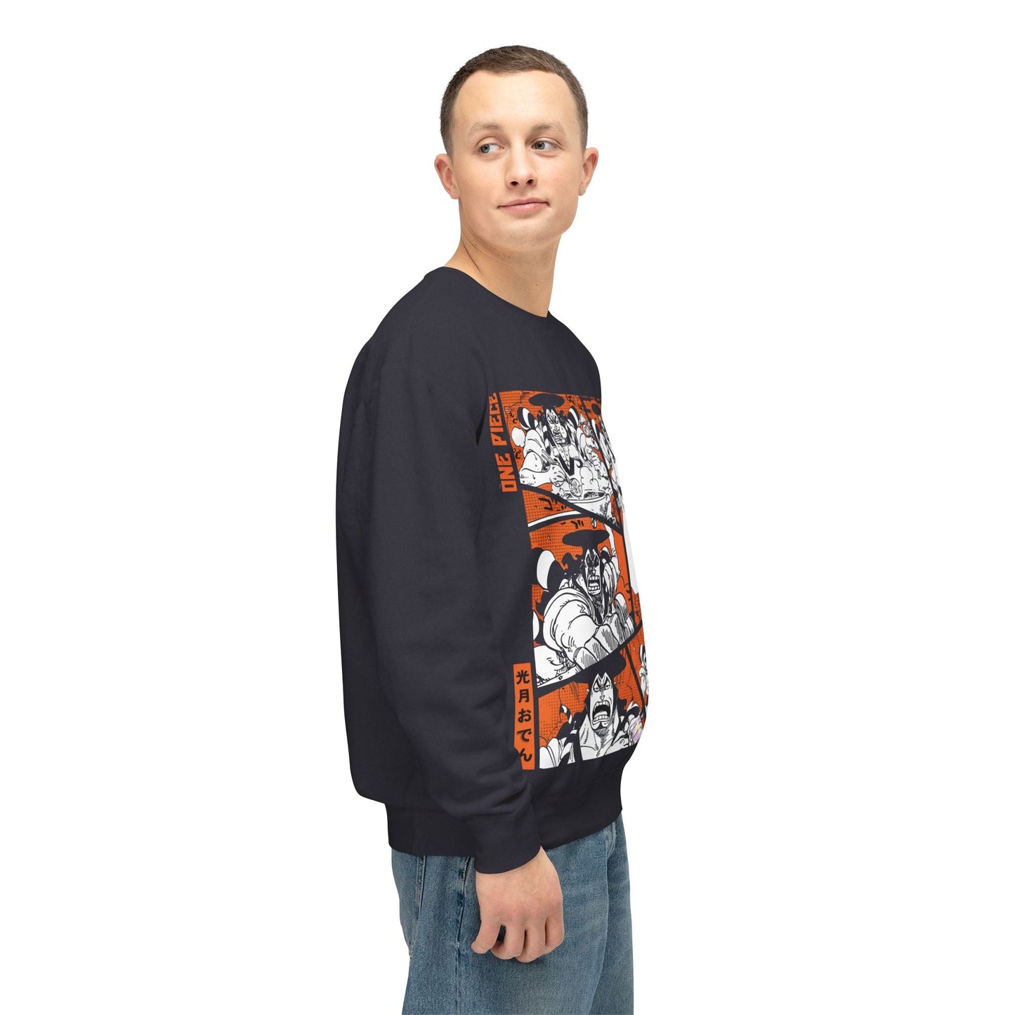 Oden Crewneck Sweatshirt - Legendary One Piece Samurai - AnimeKraf.com