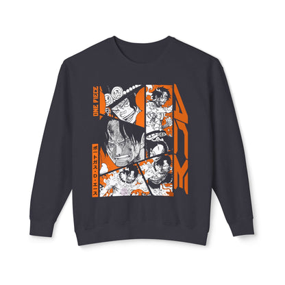 Portgas D. Ace Unisex Lightweight Crewneck Sweatshirt - AnimeKraf.com