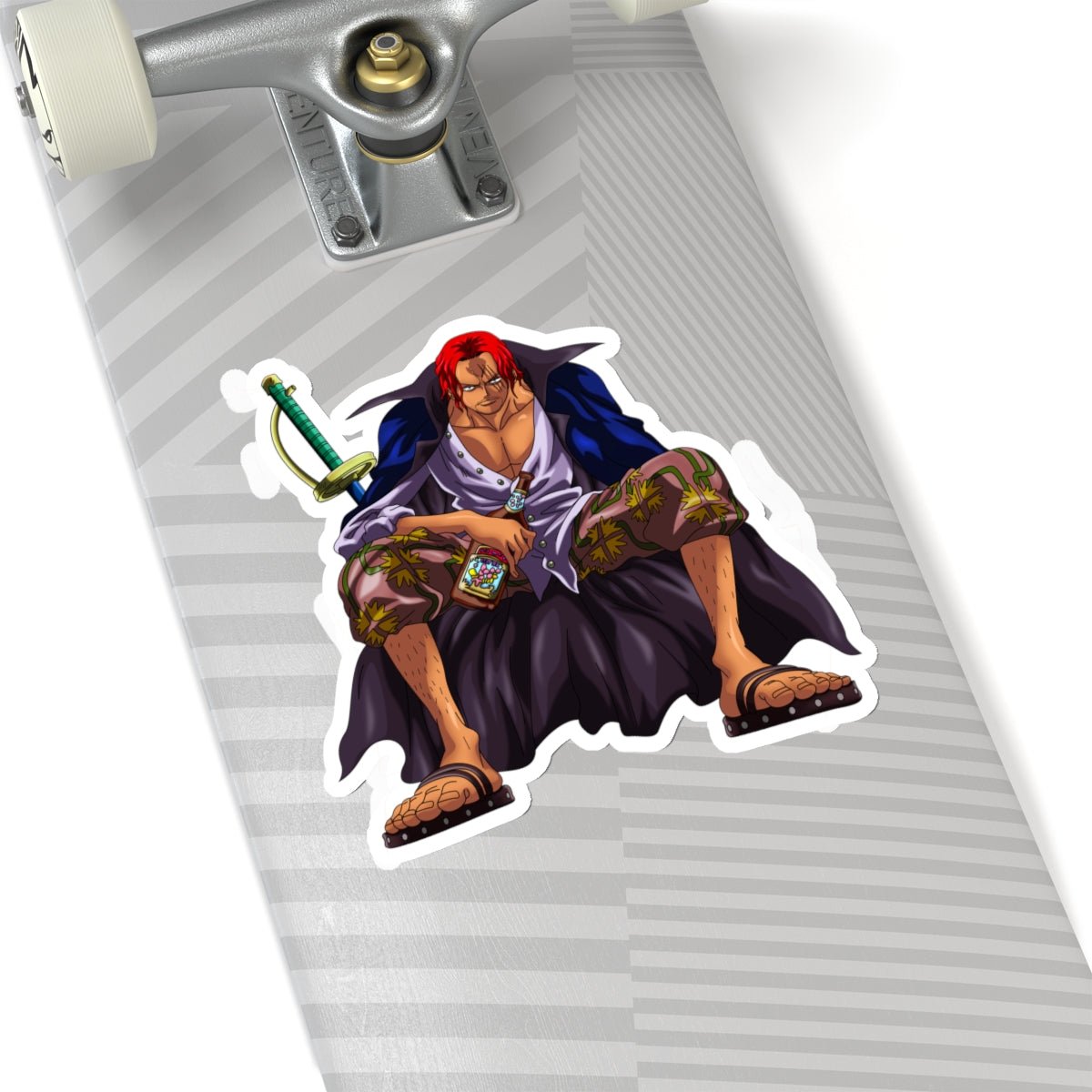 Shanks Kiss - Cut Sticker – The Legendary Red - Haired Pirate - AnimeKraf.com