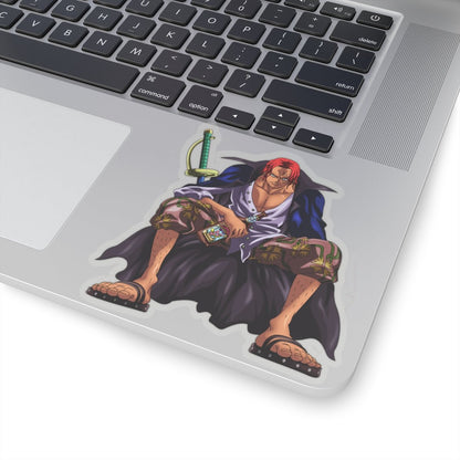 Shanks Kiss - Cut Sticker – The Legendary Red - Haired Pirate - AnimeKraf.com