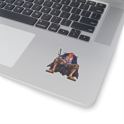 Shanks Kiss - Cut Sticker – The Legendary Red - Haired Pirate - AnimeKraf.com