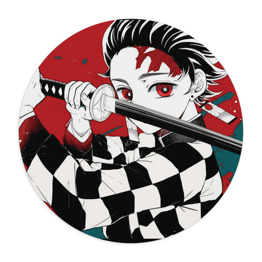 Tanjiro Kamado – Demon Slayer Round Anime Mouse Pad - AnimeKraf.com