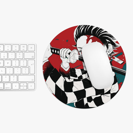 Tanjiro Kamado – Demon Slayer Round Anime Mouse Pad - AnimeKraf.com