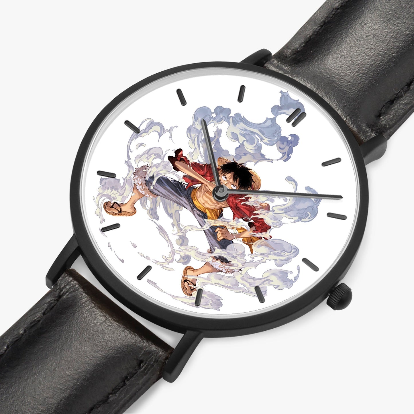 The Brave Heart – Luffy Leather Strap Watch - AnimeKraf.com