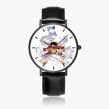 The Brave Heart – Luffy Leather Strap Watch - AnimeKraf.com