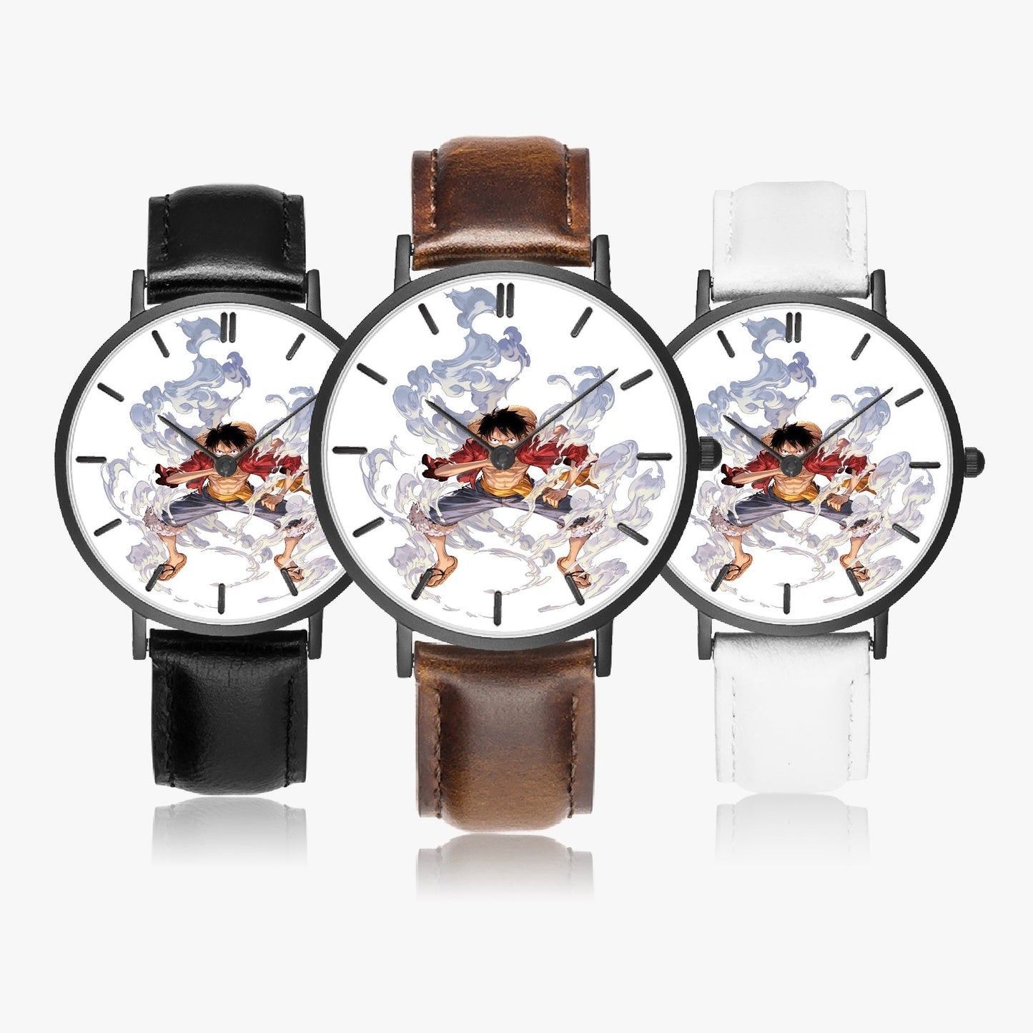 The Brave Heart – Luffy Leather Strap Watch - AnimeKraf.com
