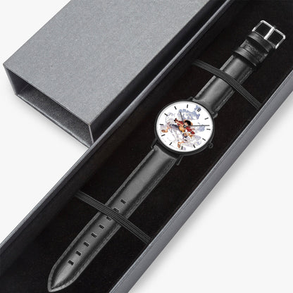 The Brave Heart – Luffy Leather Strap Watch - AnimeKraf.com
