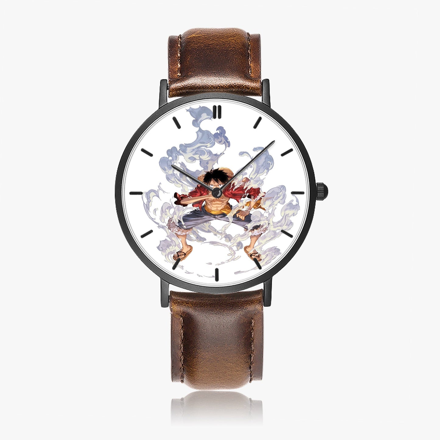 The Brave Heart – Luffy Leather Strap Watch - AnimeKraf.com