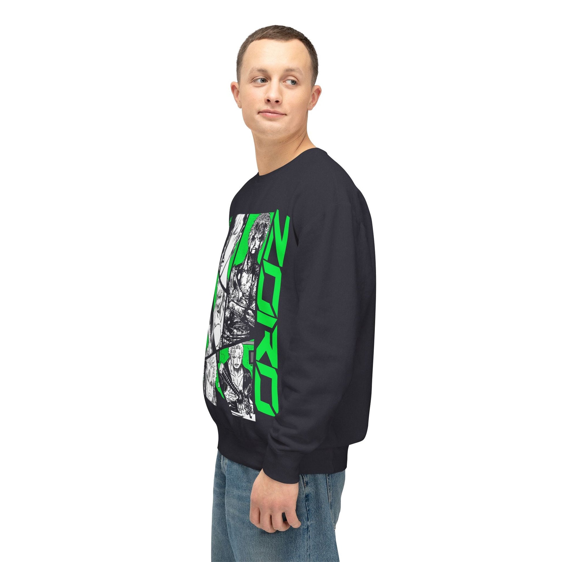 Zoro Crewneck Sweatshirt - One Piece’s Swordsman of Three Styles - AnimeKraf.com
