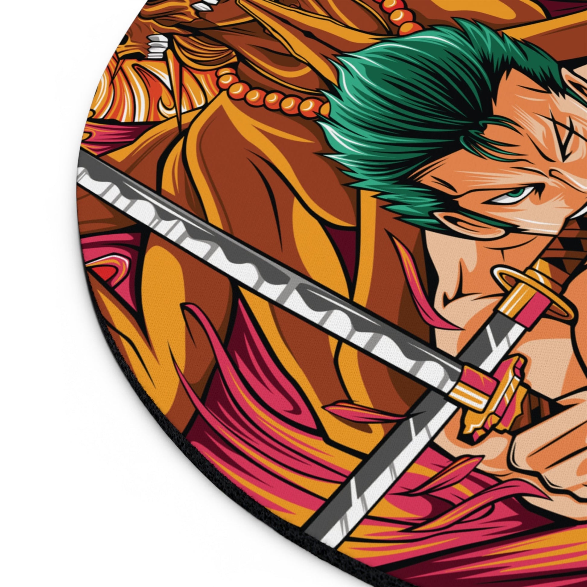 Zoro: The Warrior’s Will – Round Anime Mouse Pad - AnimeKraf.com