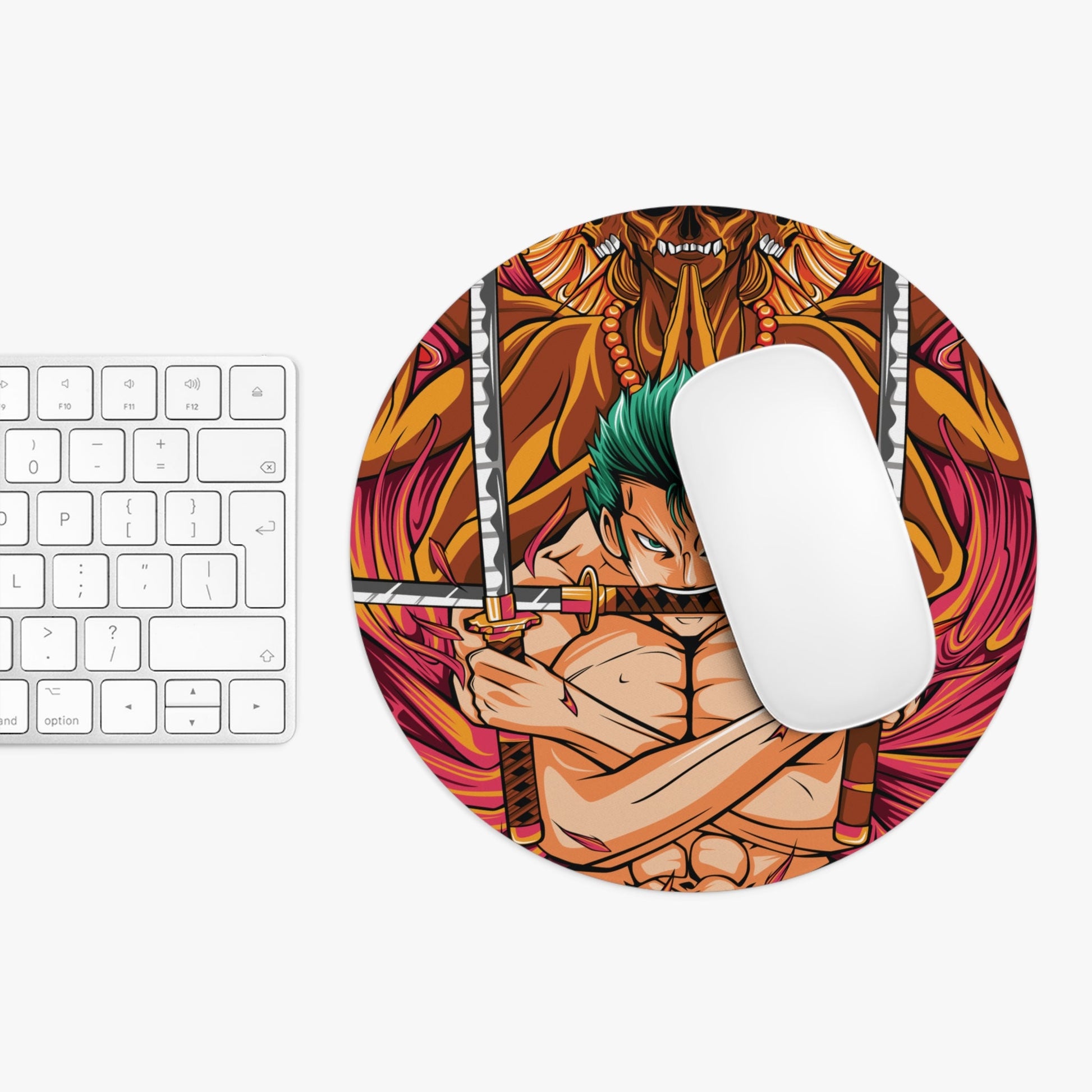Zoro: The Warrior’s Will – Round Anime Mouse Pad - AnimeKraf.com