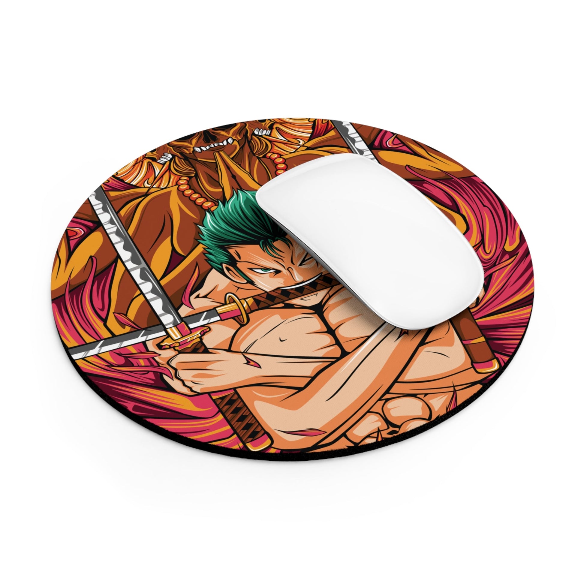 Zoro: The Warrior’s Will – Round Anime Mouse Pad - AnimeKraf.com